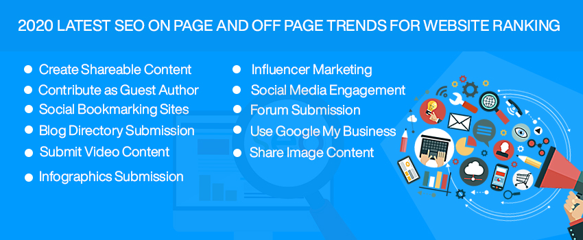 2020 Latest SEO On Page and Off Page Trends for Website Ranking